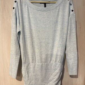 White House Black Market Light Blue Tunic Top